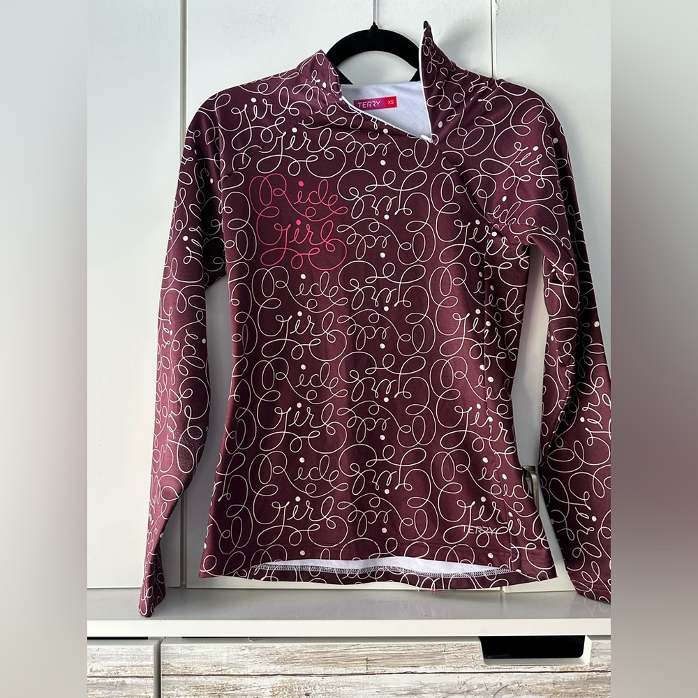 🚴♀️ Terry Women’s Ride Girl Long Sleeve Cycling Jersey XS Burgundy